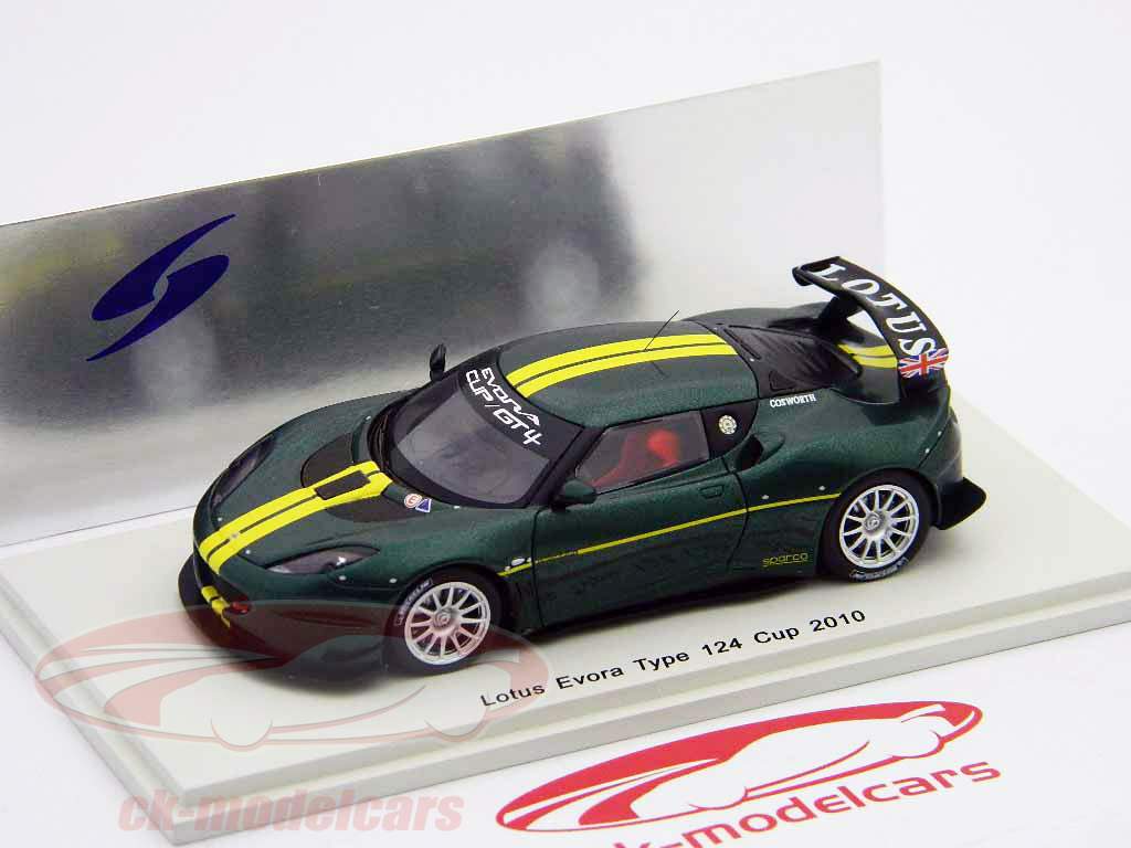 Лотос Эвора Тип 124 Cup Год 2010 gr�n металлический / зеленый металлический 1:43 Spark