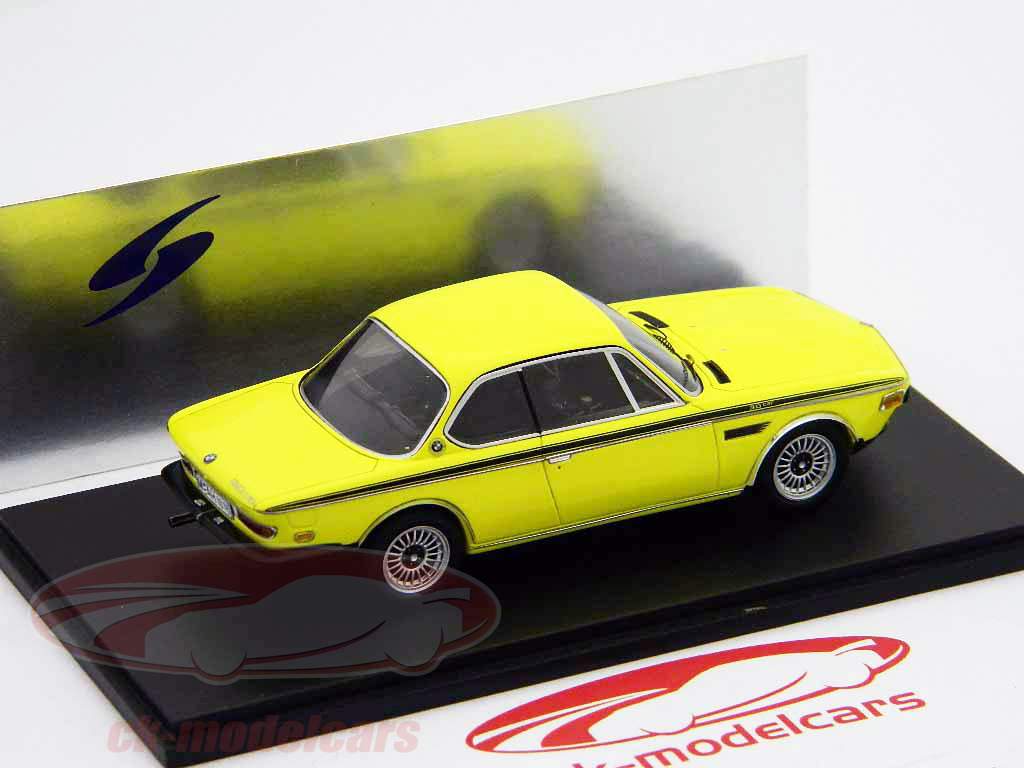 BMW 3.0 CSL inyección año 1973 amarillo Spark 1:43