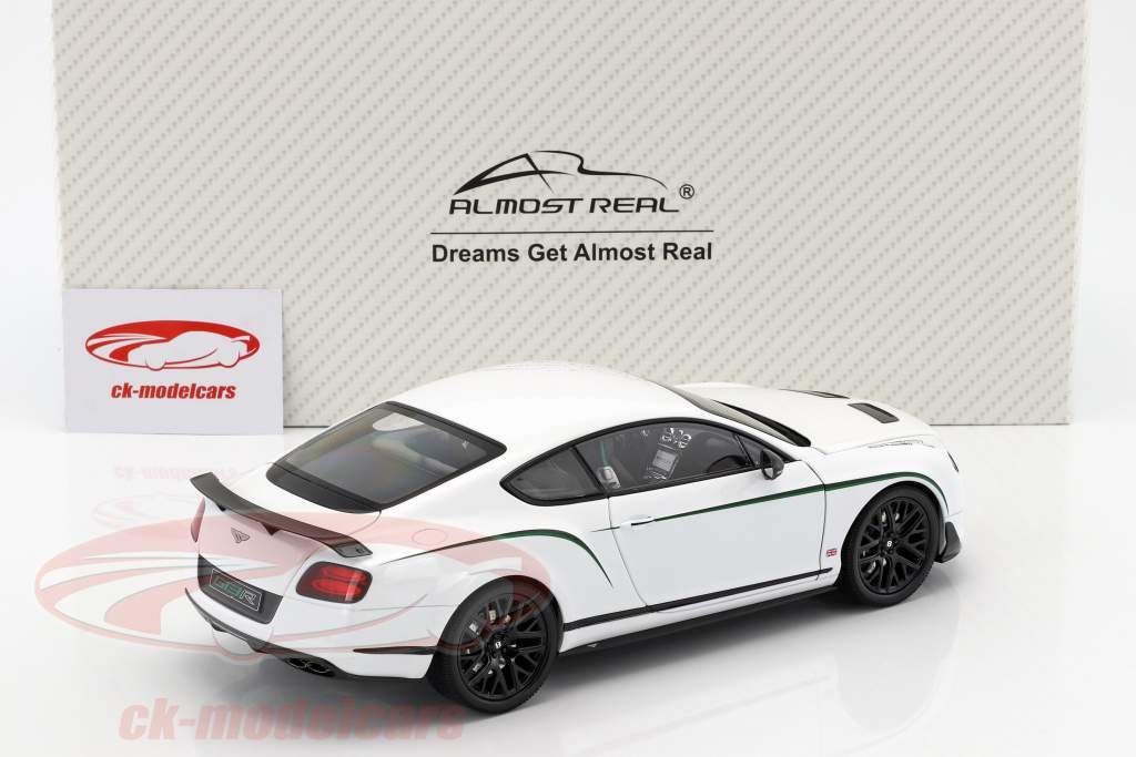 Bentley Continental GT3-R Год постройки 2015 белый 1:18 Almost Real