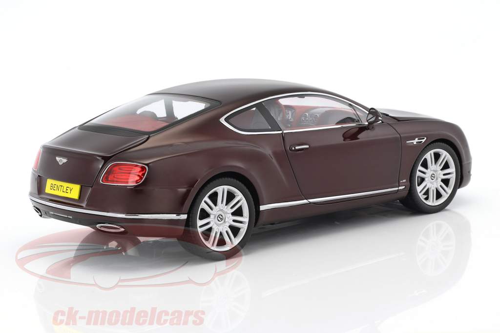 Bentley Continental GT LHD Baujahr 2016 weinrot 1:18 Paragon Models