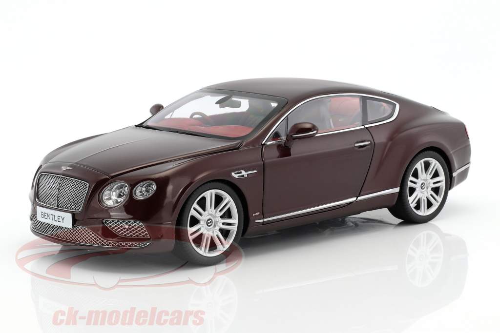 Bentley Continental GT RHD 築 2016 バーガンディ 1:18 Paragon Models