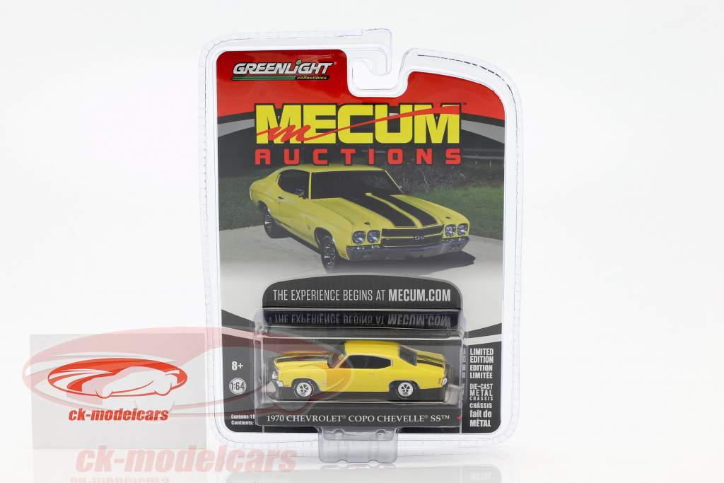 Chevrolet Copo Chevelle SS 築 1970 黄色 / 黒 1:64 Greenlight