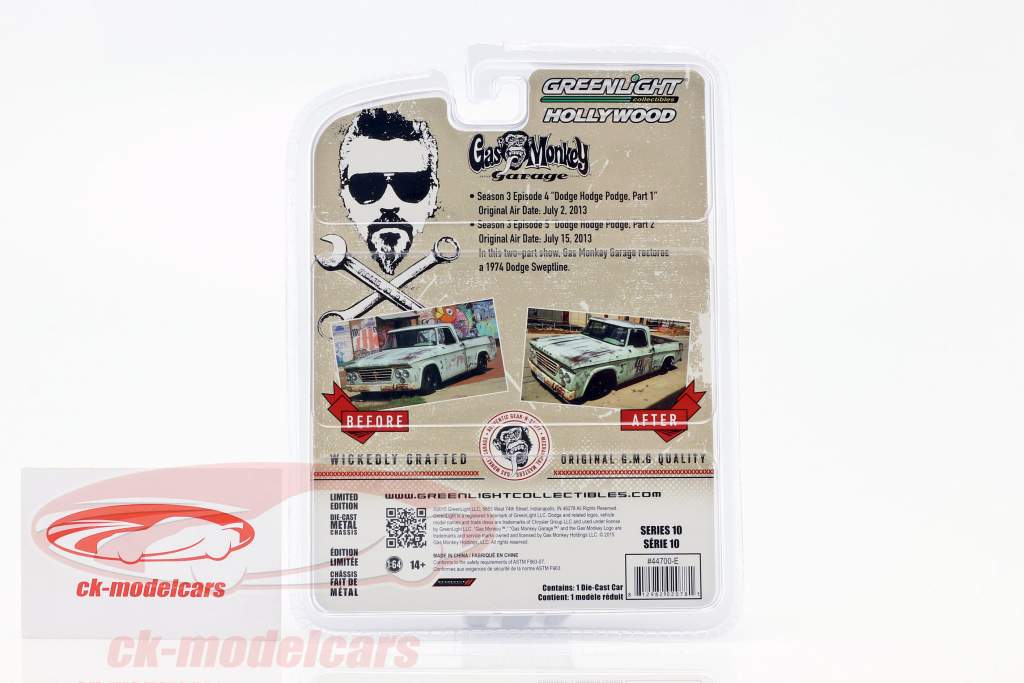 Dodge D-100 Sweptline Opførselsår 1964 lime 1:64 Greenlight