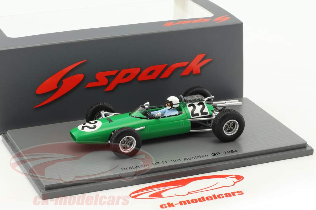 Bob Anderson Brabham BT11 #22 3rd Austria GP formula 1 1964 1:43 Spark