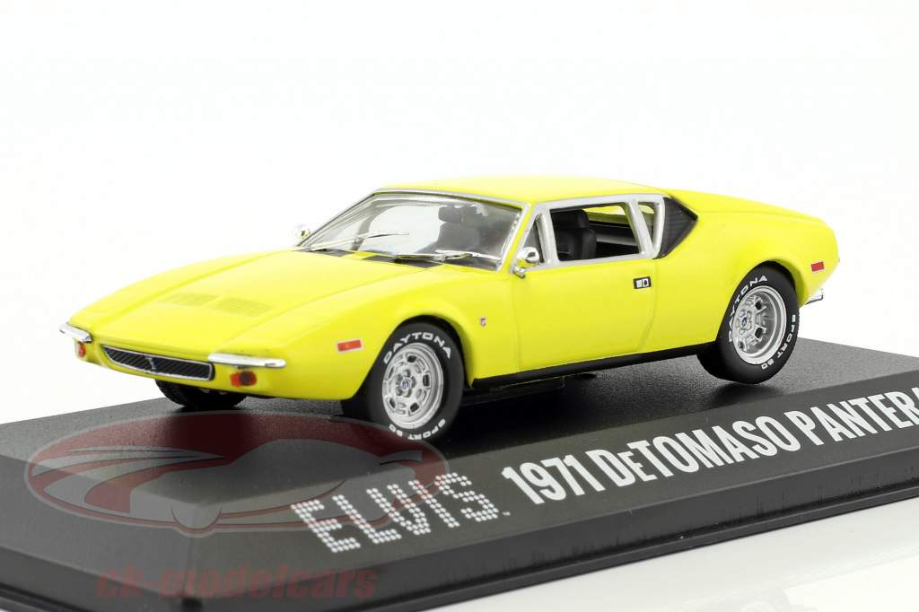 DeTomaso Pantera Elvis year 1971 yellow 1:43 Greenlight
