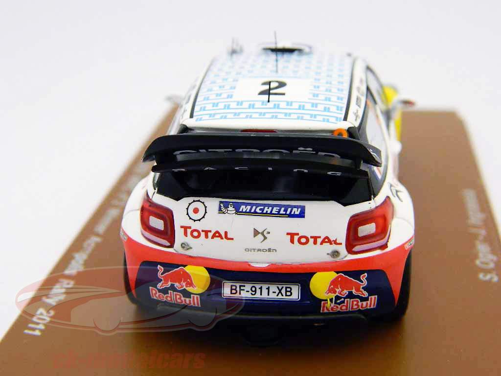 シトロエンDS3 WRC＃2受賞アクロポリス·ラリー2011 1時43スパーク