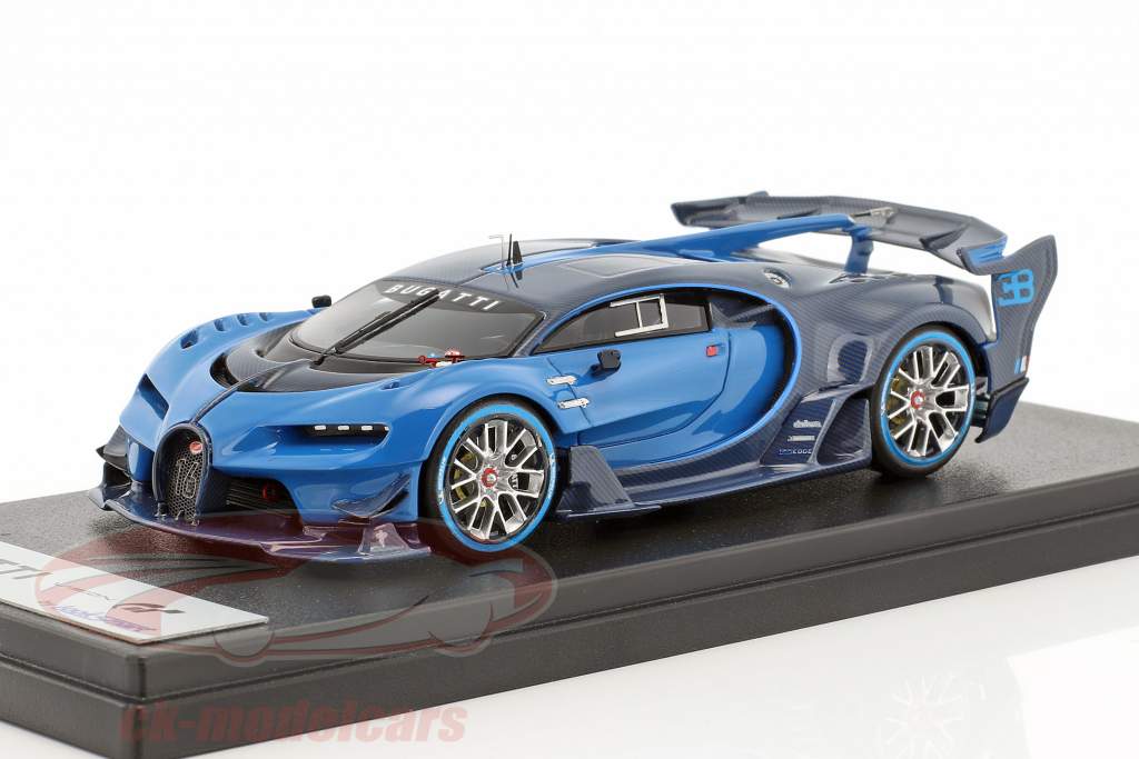 Bugatti Vision Gran Turismo Год постройки 2016 синий / carbon синий 1:43 LookSmart