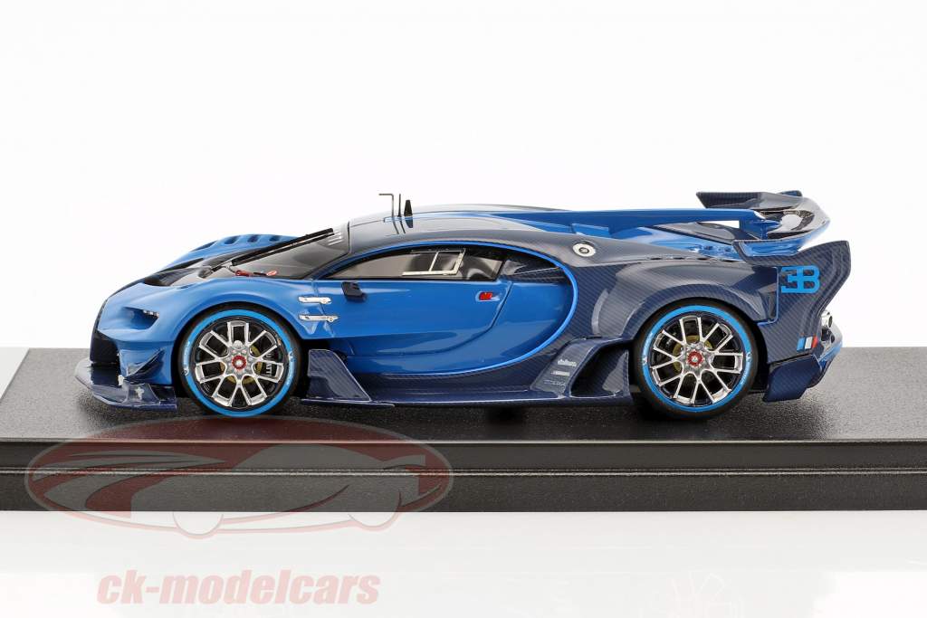 Bugatti Vision Gran Turismo Год постройки 2016 синий / carbon синий 1:43 LookSmart