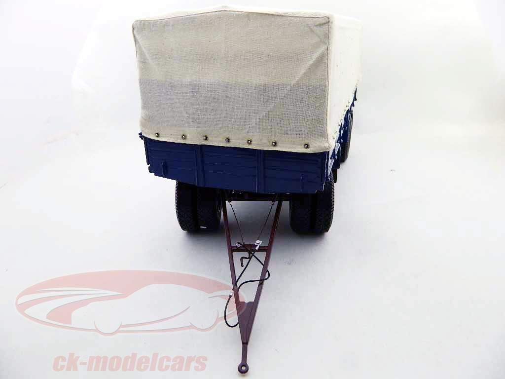 MINICHAMPS 2轴平板拖车蓝/红1:18 MINICHAMPS