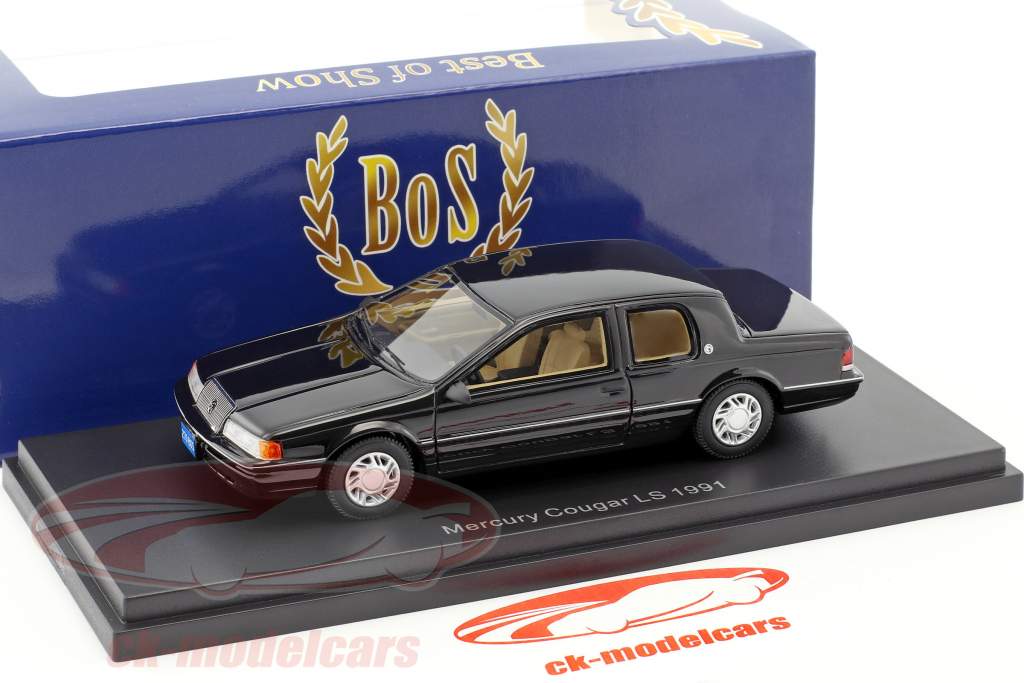 Mercury Cougar LS année de construction 1991 noir 1:43 BOS-Models