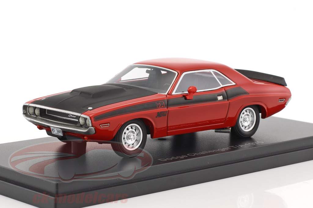 Dodge Challenger T/A Opførselsår 1970 rød / sort 1:43 BOS-Models