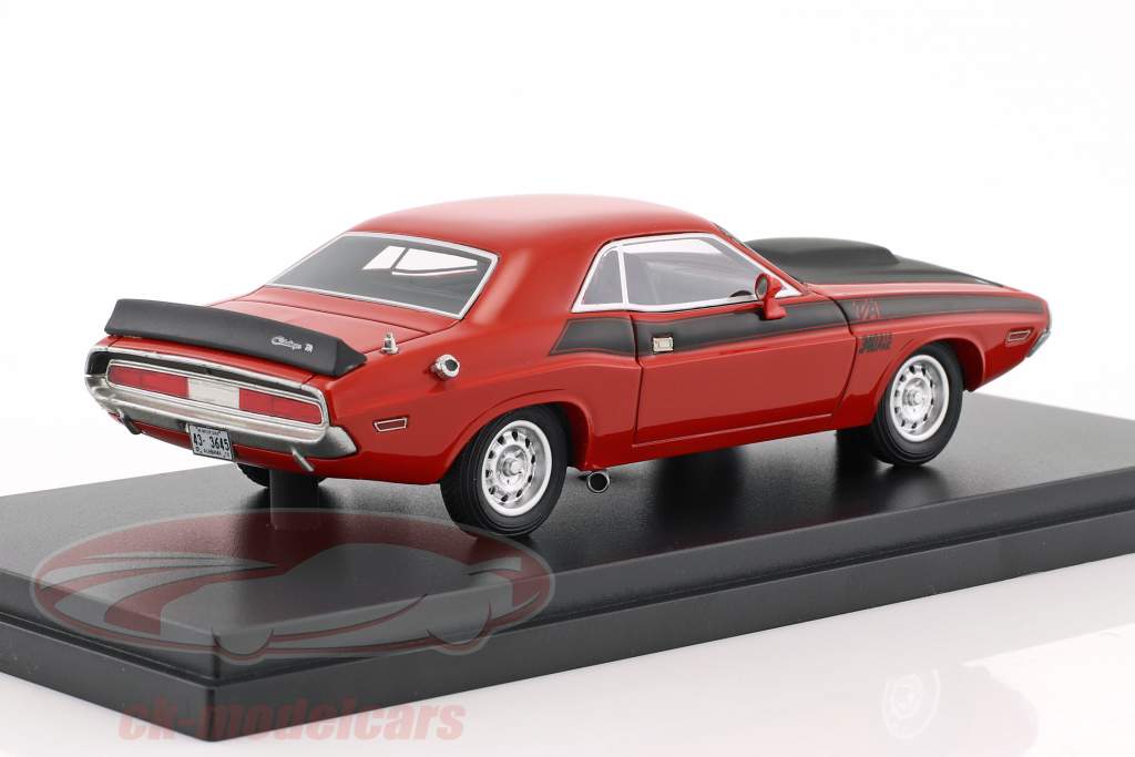 Dodge Challenger T/A Opførselsår 1970 rød / sort 1:43 BOS-Models