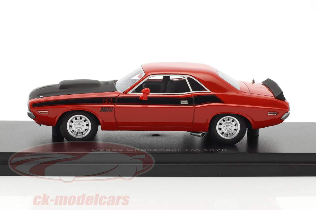 Dodge Challenger T/A Opførselsår 1970 rød / sort 1:43 BOS-Models