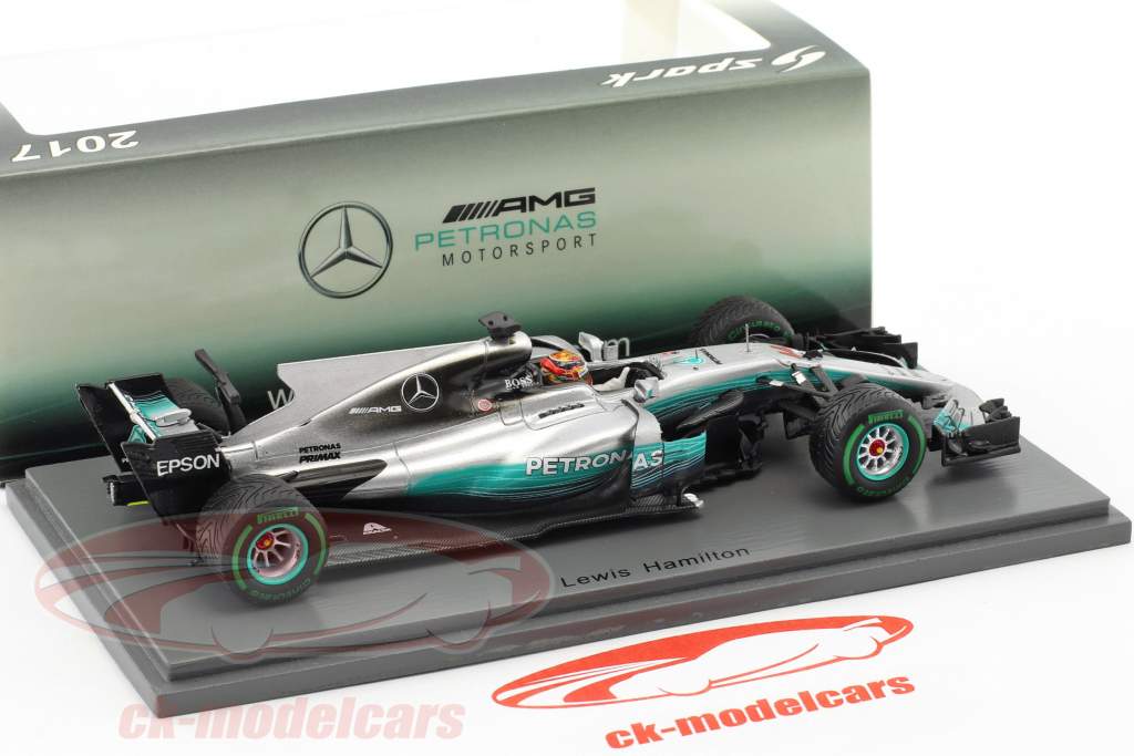 【メル】 Spark 1:43 Lewis Hamilton Mercedes F1 W08 EQ Power #44
