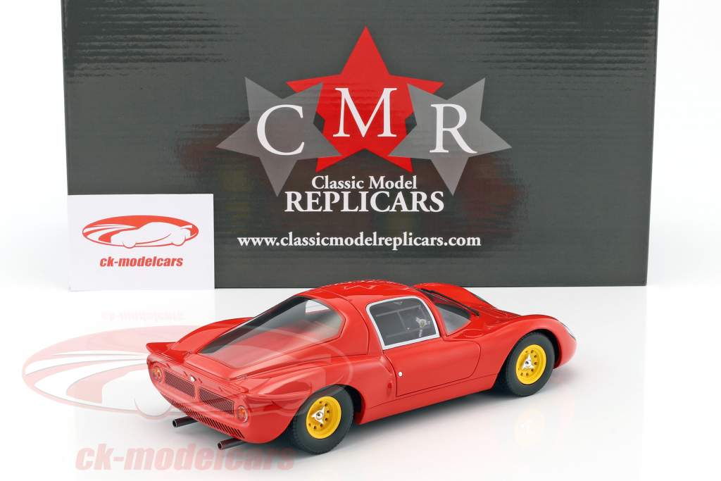 Ferrari Dino 206 S Plain Body Version jaar 1966 rood 1:18 CMR