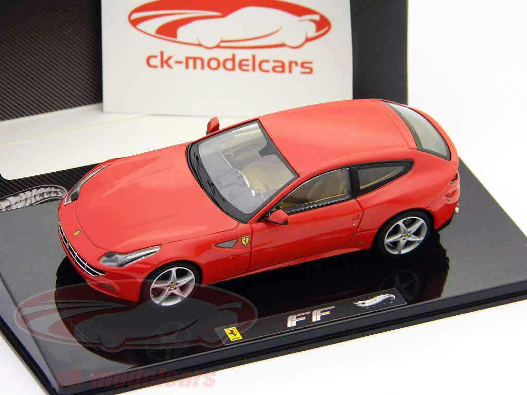 Ferrari FF Four 2010 rood 1:43 HotWheels Elite