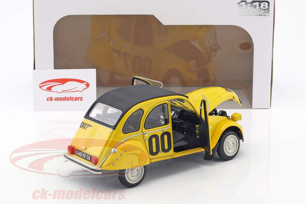 Citroen 2CV James Bond 007 1981 gul / sort 1:18 Solido
