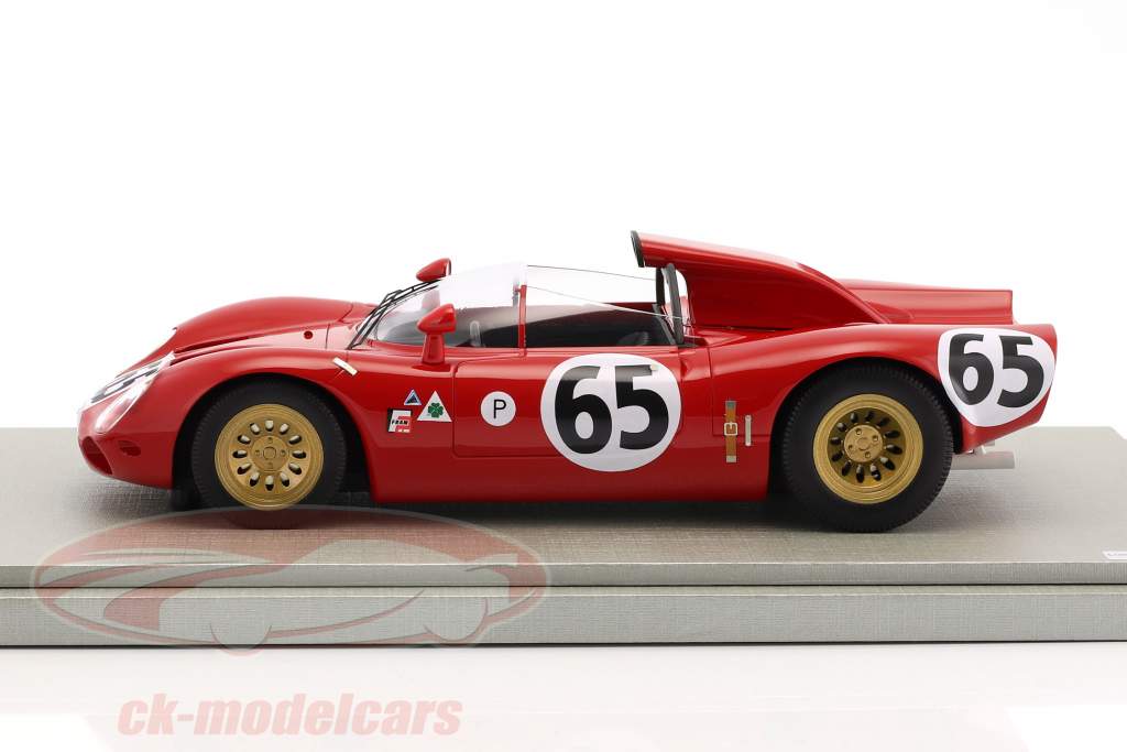 Alfa Romeo 33.2 Periscopio #65 12h Sebring 1967 de Adamich, Zeccoli 1:18 Tecnomodel