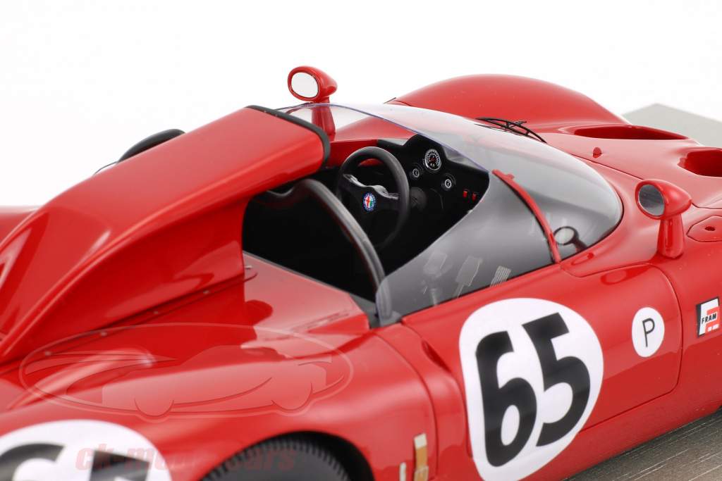 Alfa Romeo 33.2 Periscopio #65 12h Sebring 1967 de Adamich, Zeccoli 1:18 Tecnomodel