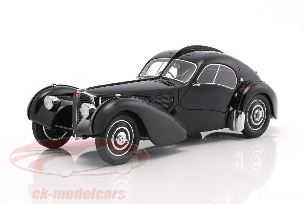 Bugatti T57 SC Atlantic RHD Opførselsår 1938 sort 1:18 BoS-Models