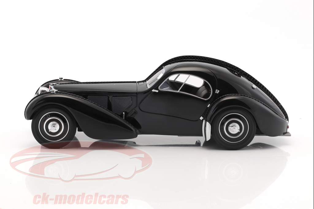 Bugatti T57 SC Atlantic RHD Opførselsår 1938 sort 1:18 BoS-Models