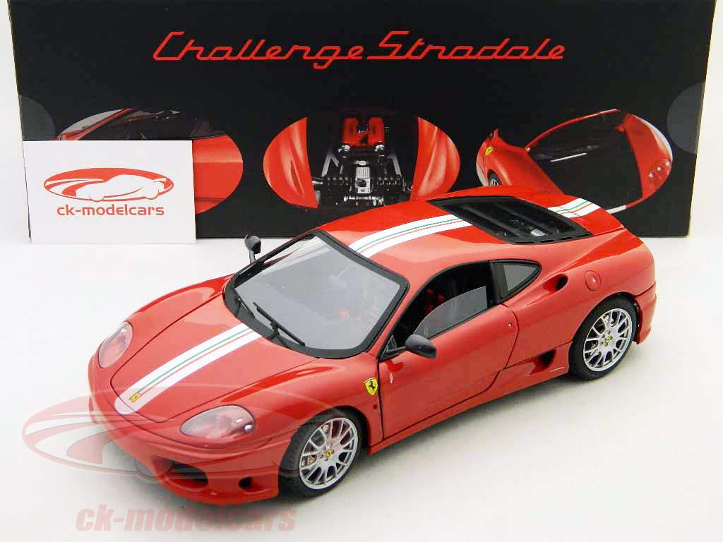 Ferrari F360 Modena Challenge Stradale 2003 rouge / rouge Hot Wheels Elite 1:18