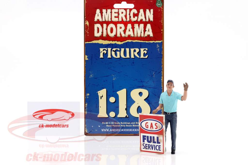 Pompiste Eric figure 1:18 American Diorama