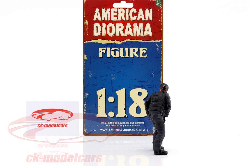 Swat Team rifleman figure 1:18 American Diorama