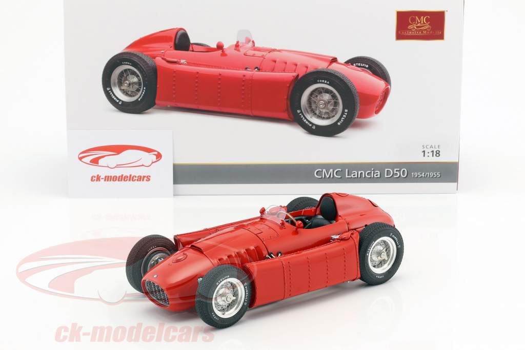 Lancia D50 année de construction 1954-1955 rouge 1:18 CMC