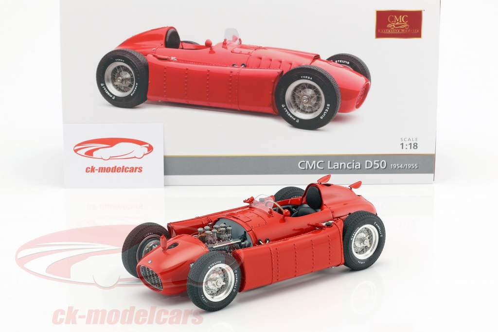 Lancia D50 year 1954-1955 red 1:18 CMC