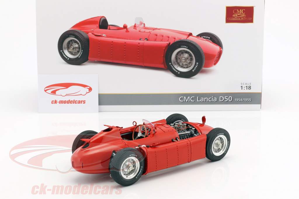 Lancia D50 année de construction 1954-1955 rouge 1:18 CMC