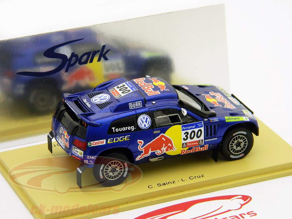 大众途锐赛车3红牛＃300第三达喀尔拉力赛2011 1:43星火