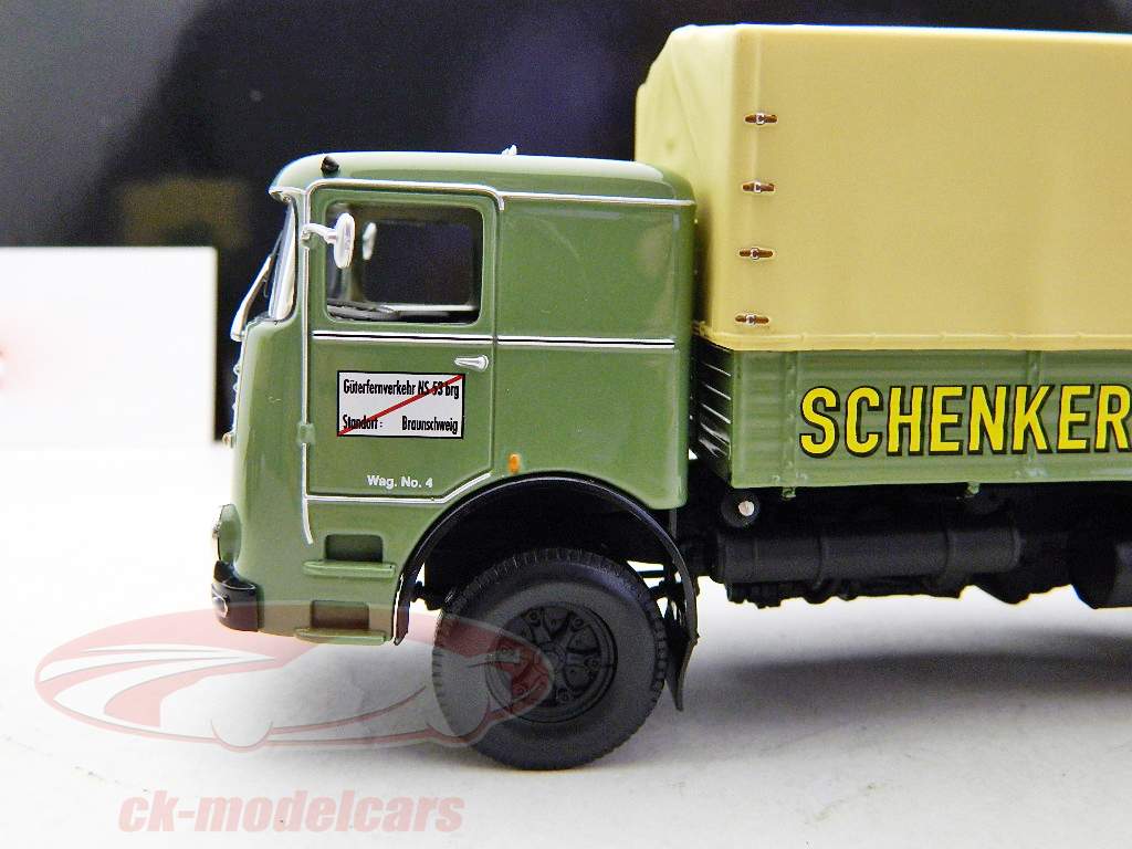 Bussing LU11/16 Pritschenzug Schenker 1961 1:43 Minichamps