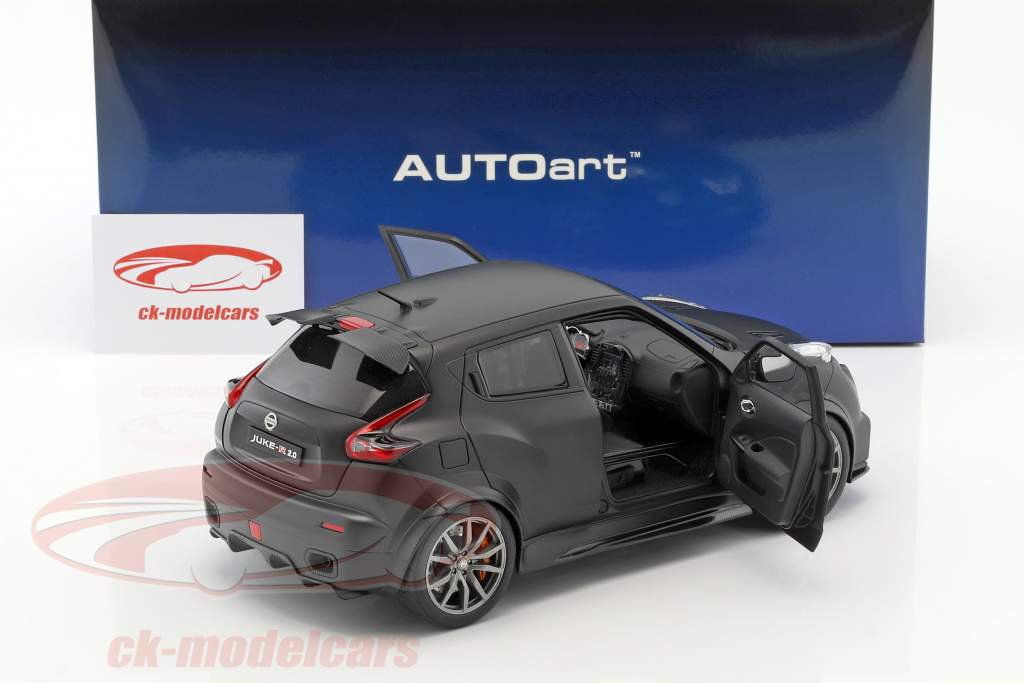 Nissan Juke R 2.0 Opførselsår 2016 måtten sort 1:18 AUTOart