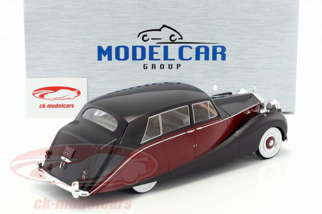 Rolls Royce Silver Wraith Empress by Hooper schwarz / dunkelrot 1:18 ModelCar Group
