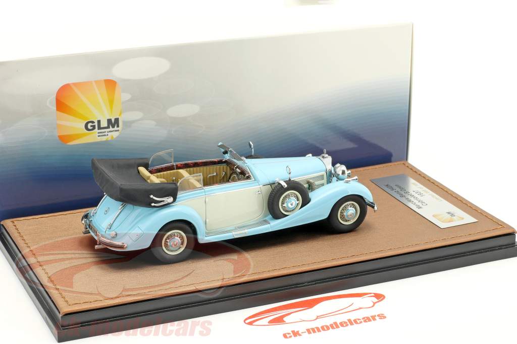 Mercedes-Benz 540K カブリオレ B オープン バージョン 築 1937 ライトブルー / 白 1:43 GLM