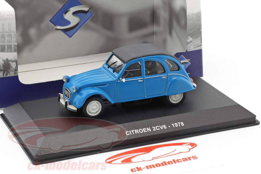 Citroen 2CV6 築 1978 ブルー 1:43 Solido