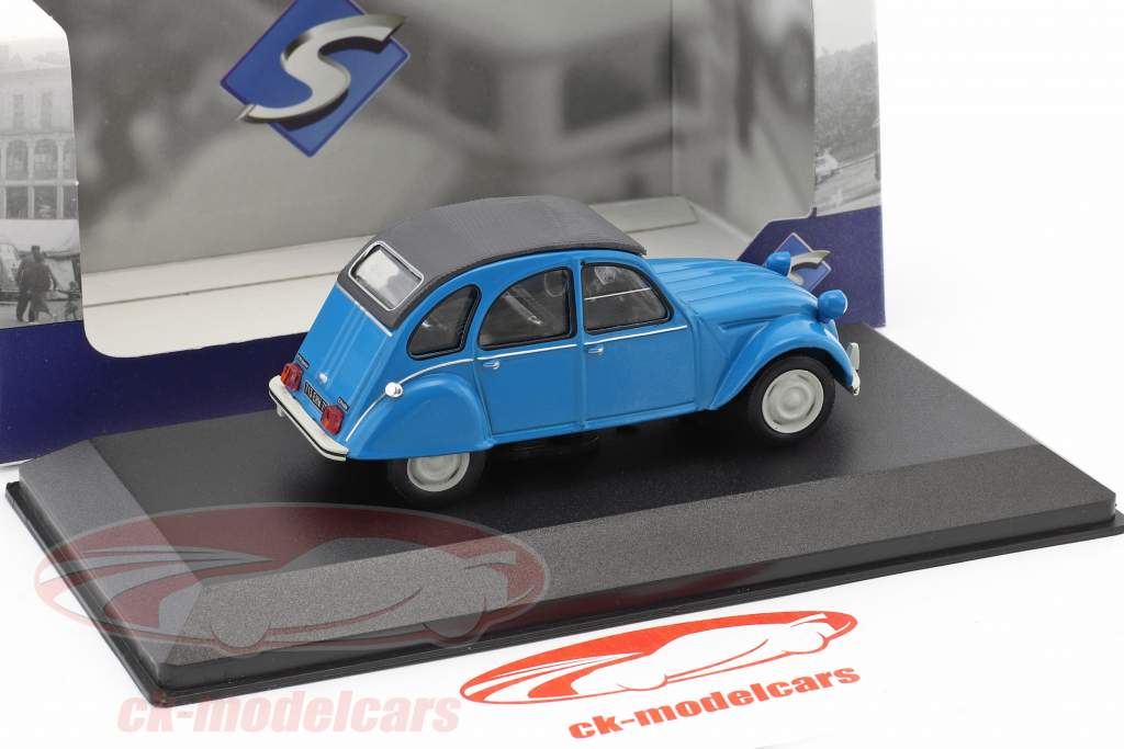 Citroen 2CV6 année de construction 1978 bleu 1:43 Solido