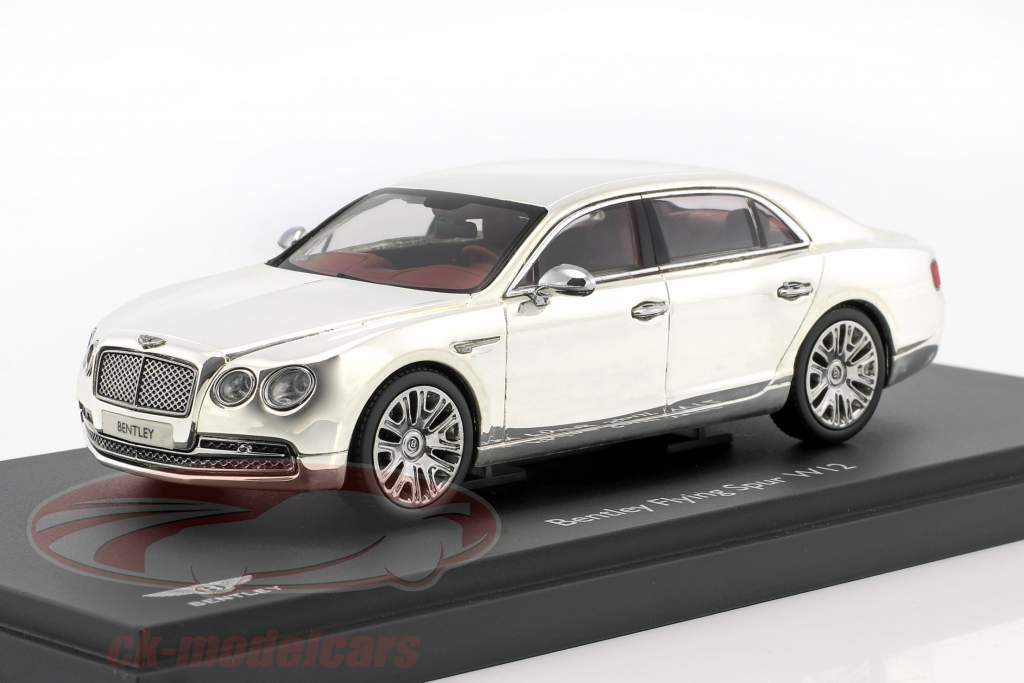 Bentley Flying Spur W12 argento plated 1:43 Kyosho