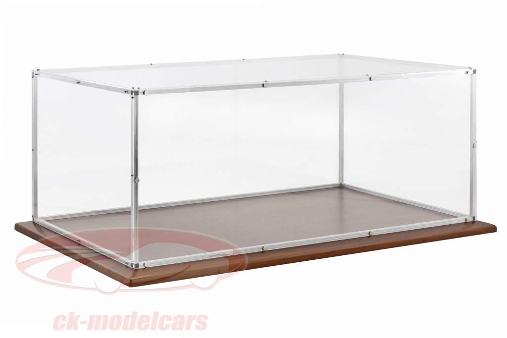 品質 アクリルガラス ショーケース とともに アルミニウムフレーム と 木製ベース 以下のために モデル で スケール 1:8