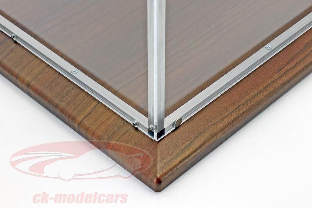 品質 アクリルガラス ショーケース とともに アルミニウムフレーム と 木製ベース 以下のために モデル で スケール 1:8