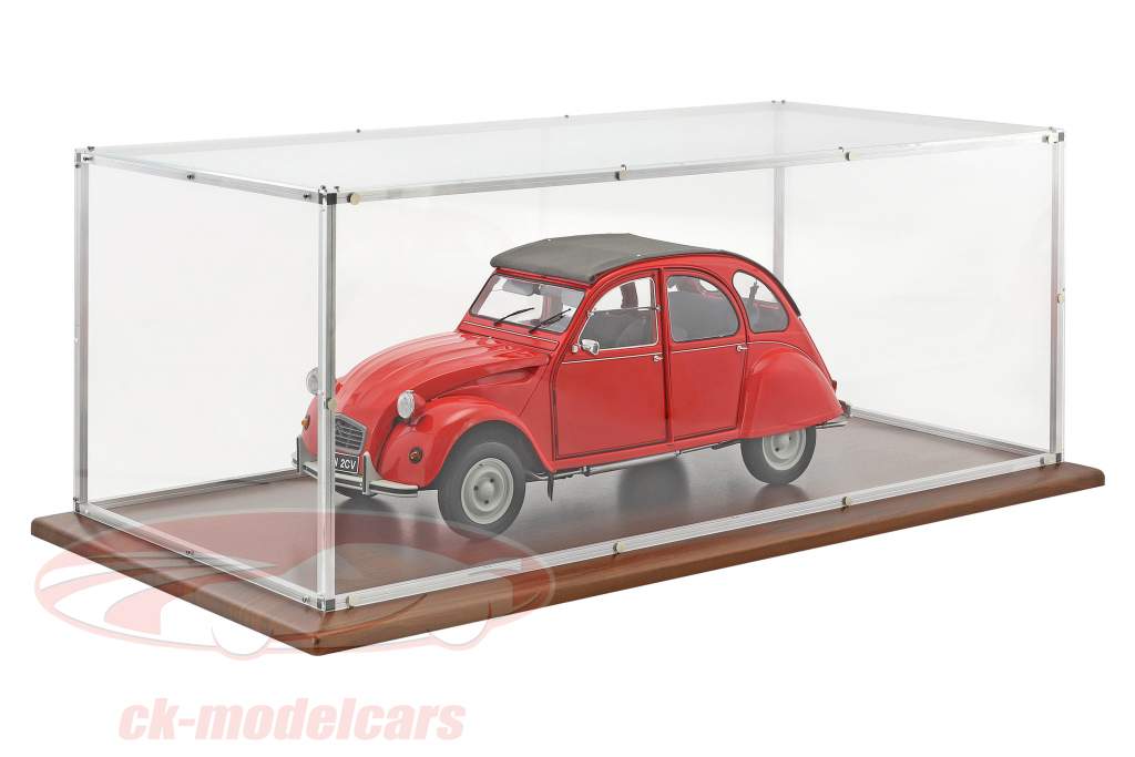 品質 アクリルガラス ショーケース とともに アルミニウムフレーム と 木製ベース 以下のために モデル で スケール 1:8