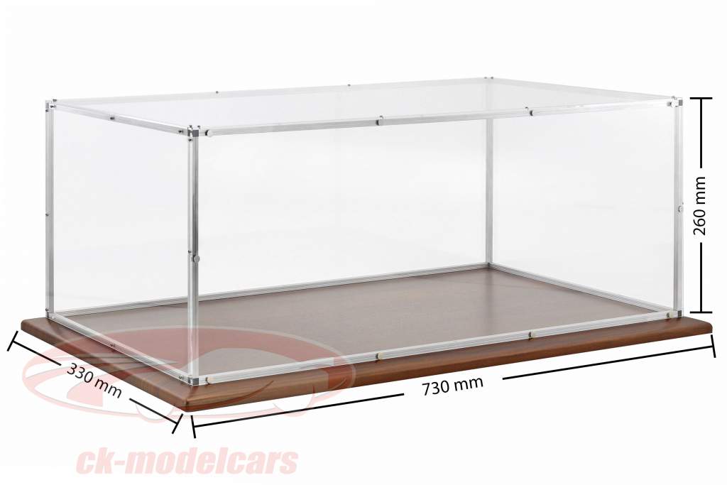 品質 アクリルガラス ショーケース とともに アルミニウムフレーム と 木製ベース 以下のために モデル で スケール 1:8