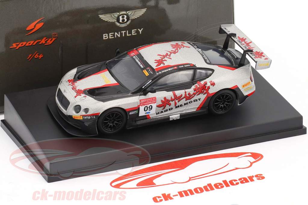 Bentley Continental GT3 #09 Китай GT чемпионат 2017 Geng, Imperatori 1:64 Spark