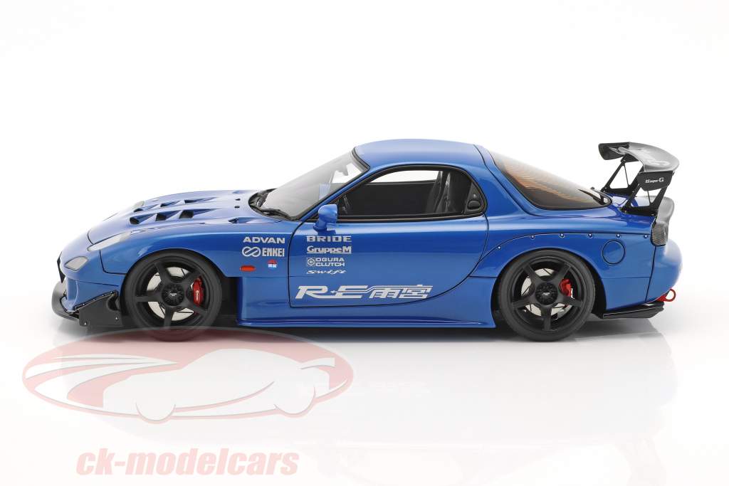 Mazda RX-7 (FD3S) RE Amemiya bleu 1:18 Ignition Model