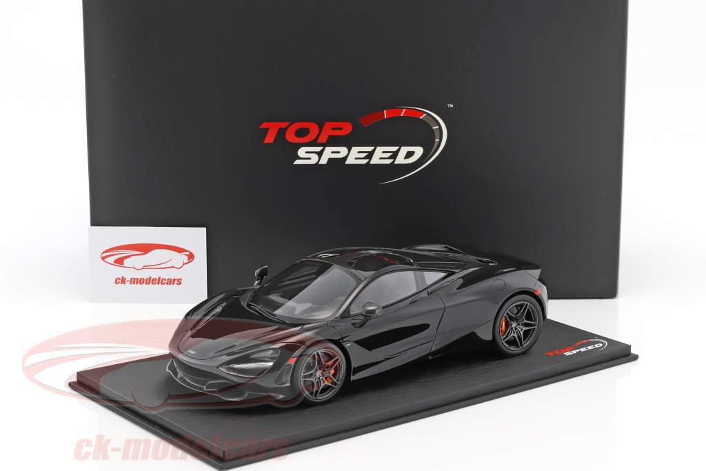 McLaren 720S Bouwjaar 2017 amethist zwart 1:18 True Scale