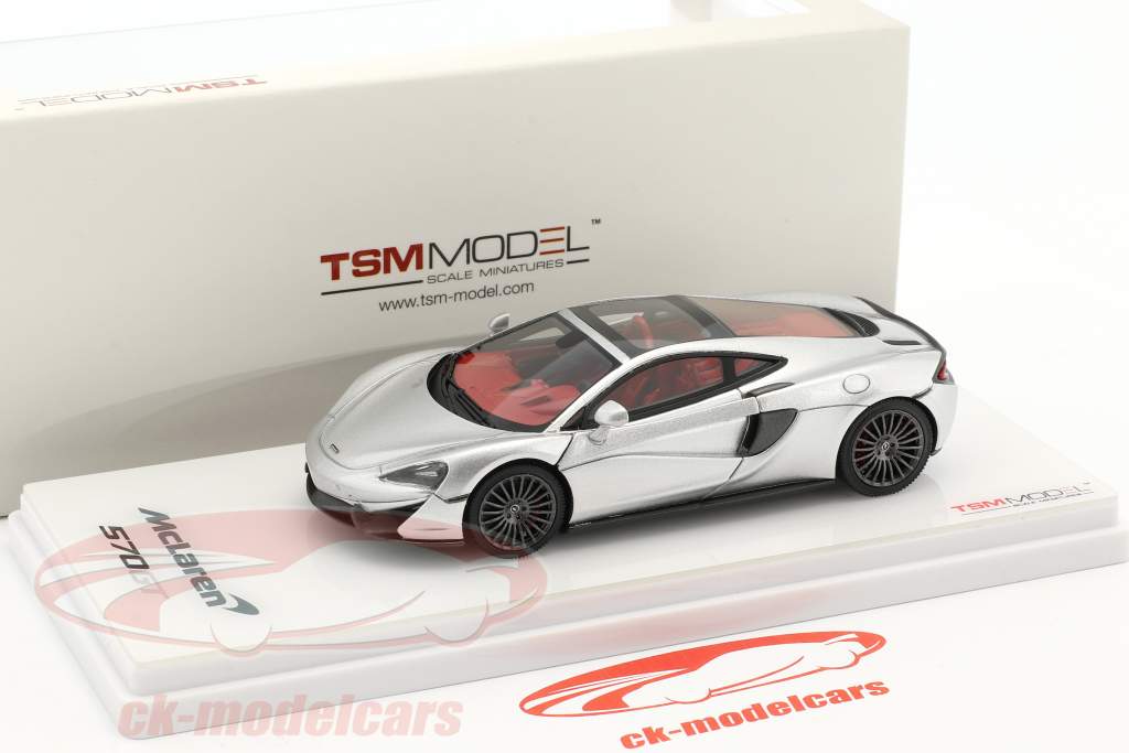McLaren 570GT Construction year 2016 silver metallic 1:43 True Scale