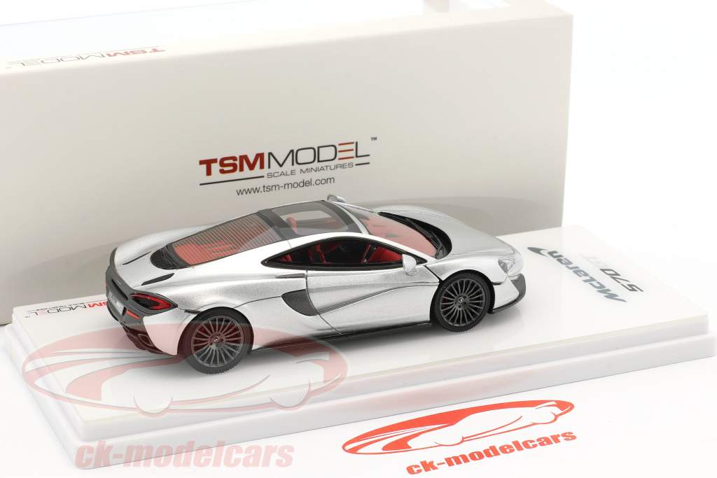 McLaren 570GT Construction year 2016 silver metallic 1:43 True Scale