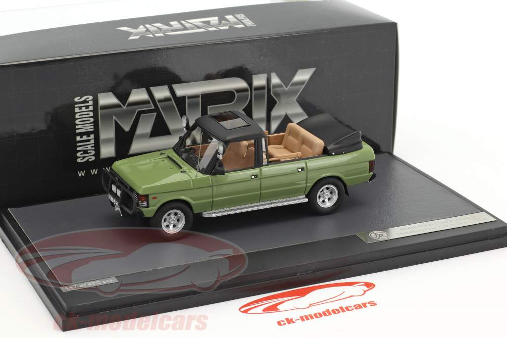 Range Rover Rometsch caccia auto Honecker anno di costruzione 1985 verde 1:43 Matrix