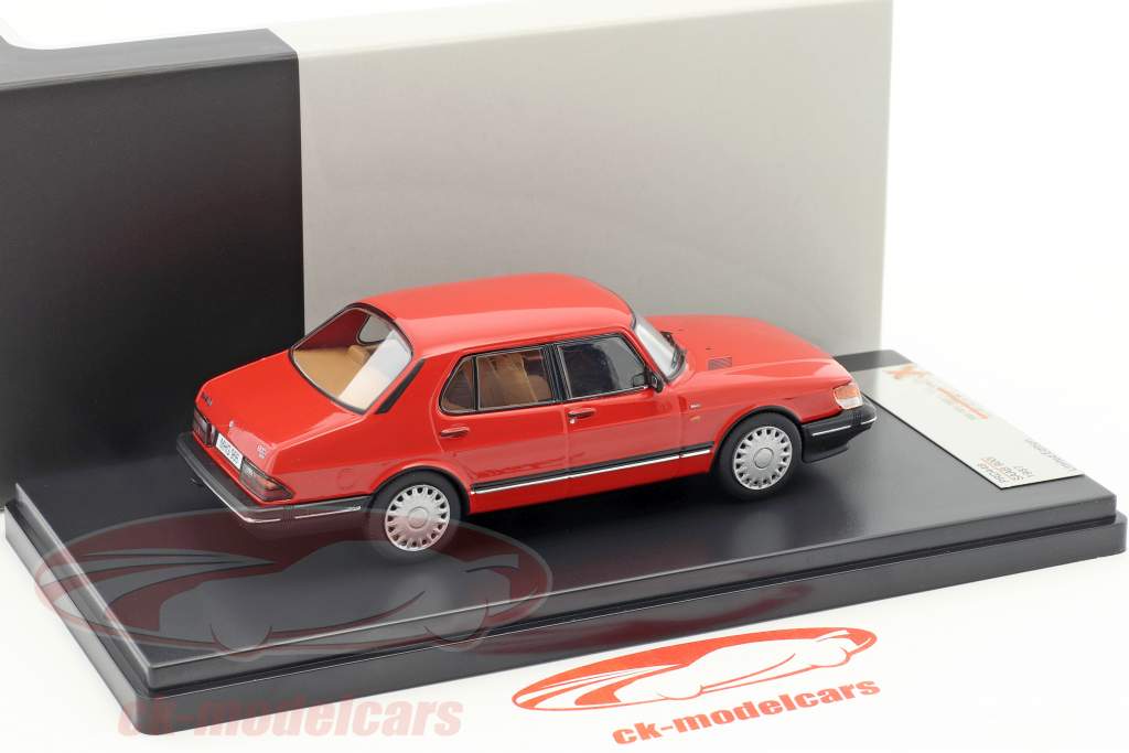 Saab 900i année de construction 1987 rouge 1:43 Premium X